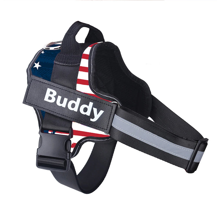 Personalized No-Pull Dog Harness – Reflective, Breathable Vest for Small to Large Dogs