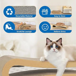 3-in-1 Cat Scratcher Cardboard – Scratch Board, Furniture Protector & Cozy Cat Bed