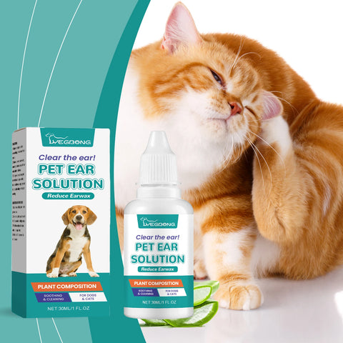 Yegbong 30ml Pet Ear Cleaner Drops – Soothing Ear Care for Dogs & Cats