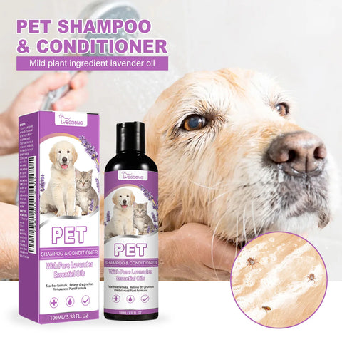 Yegbong 100ml Pet Shampoo Conditioner – Soothing Hair Softener & Itch Relief for Dogs & Cats