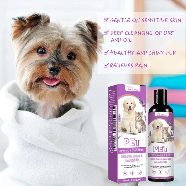 Yegbong 100ml Pet Shampoo Conditioner – Soothing Hair Softener & Itch Relief for Dogs & Cats