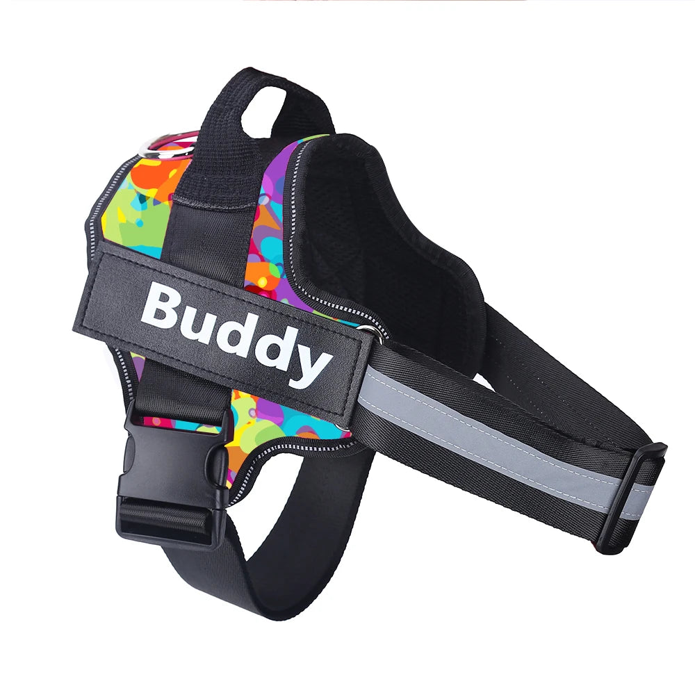 Personalized No-Pull Dog Harness – Reflective, Breathable Vest for Small to Large Dogs