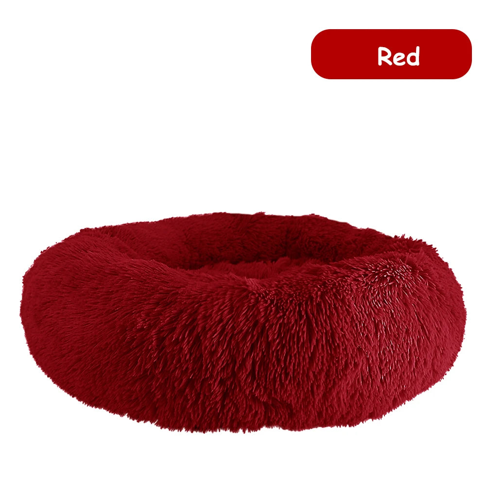 Donut Dog Bed – Plush Calming Pet Bed for Dogs & Cats