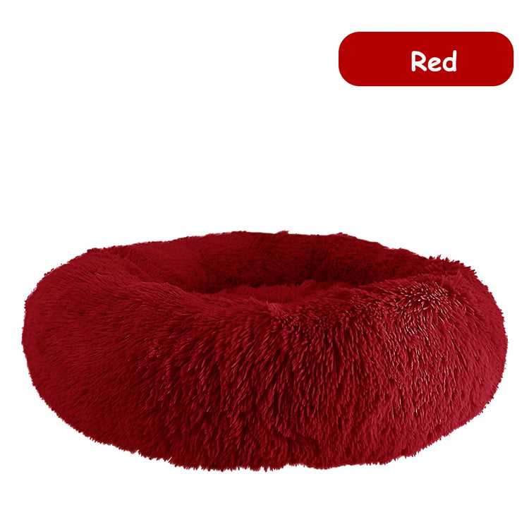 Donut Dog Bed – Plush Calming Pet Bed for Dogs & Cats