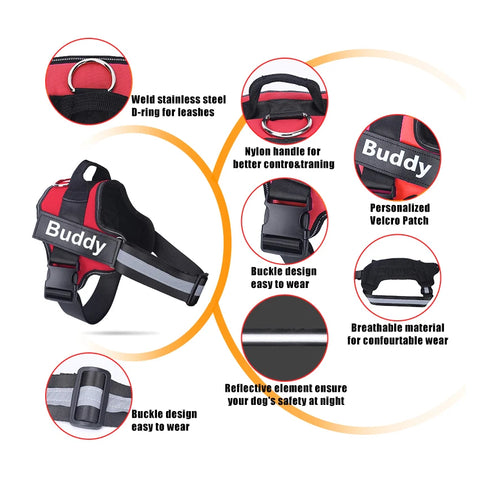 No-Pull Reflective Dog Harness – Comfort & Control for Every Walk