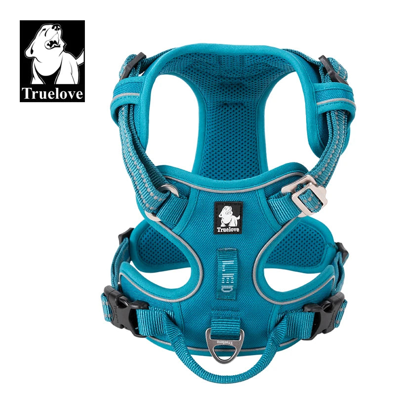 Truelove Pet Harness – Nylon Webbing with 3M Reflection & Adjustable Aluminum Alloy TLH56512