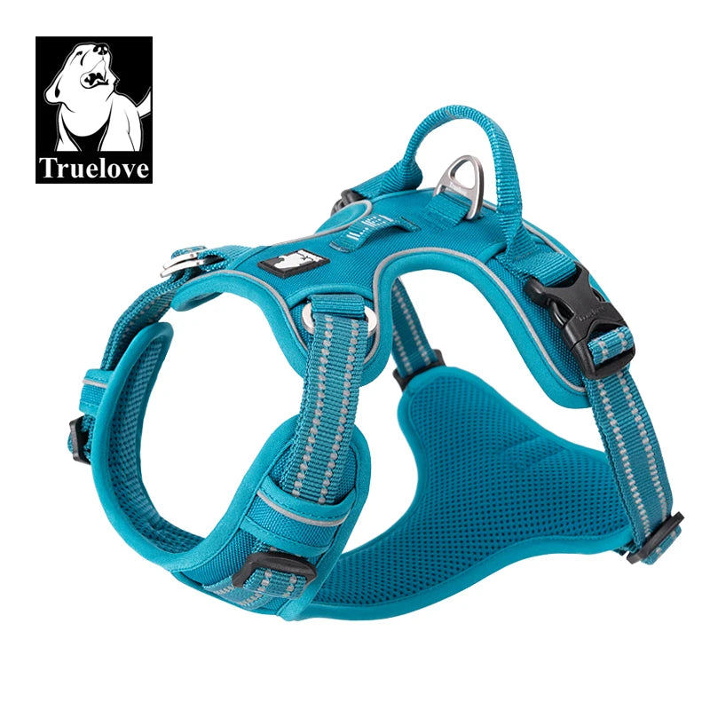 Truelove Pet Harness – Nylon Webbing with 3M Reflection & Adjustable Aluminum Alloy TLH56512