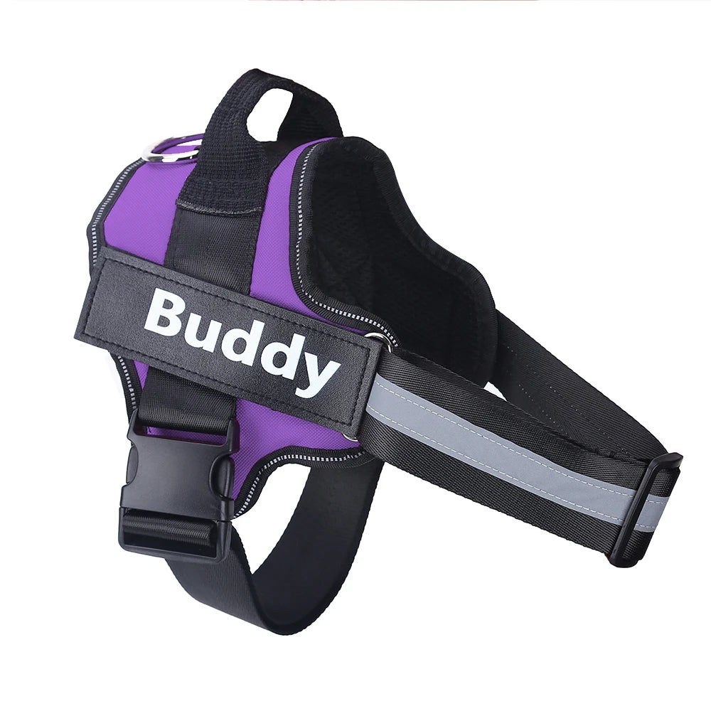 Personalized No-Pull Dog Harness – Reflective, Breathable Vest for Small to Large Dogs