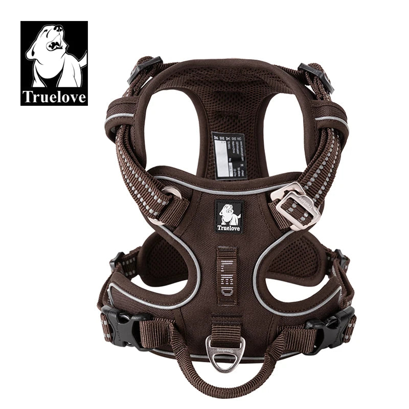 Truelove Pet Harness – Nylon Webbing with 3M Reflection & Adjustable Aluminum Alloy TLH56512