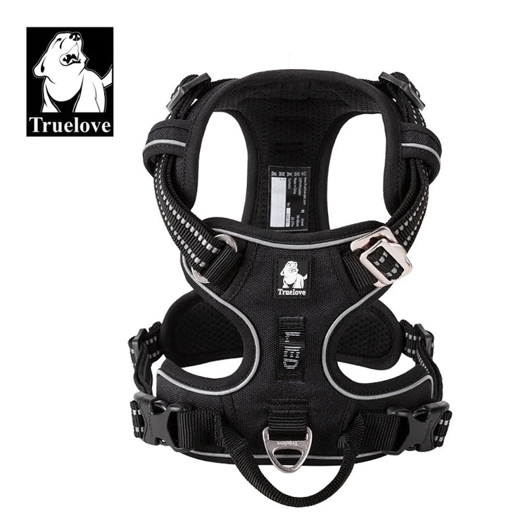 Truelove Pet Harness – Nylon Webbing with 3M Reflection & Adjustable Aluminum Alloy TLH56512