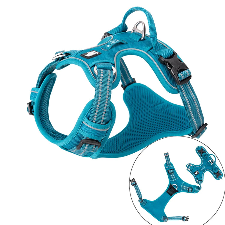 Truelove Pet Harness – Nylon Webbing with 3M Reflection & Adjustable Aluminum Alloy TLH56512