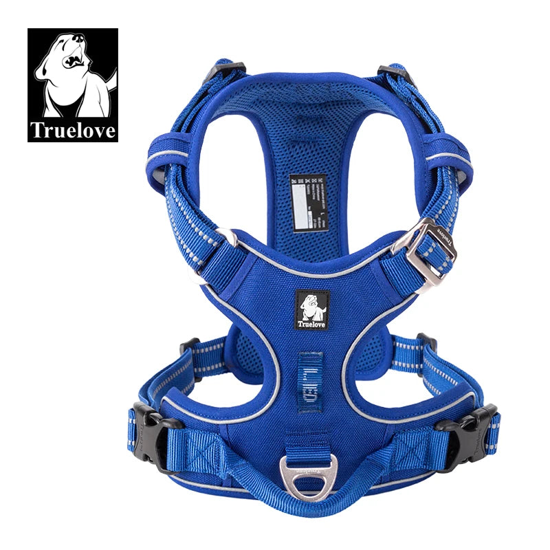 Truelove Pet Harness – Nylon Webbing with 3M Reflection & Adjustable Aluminum Alloy TLH56512
