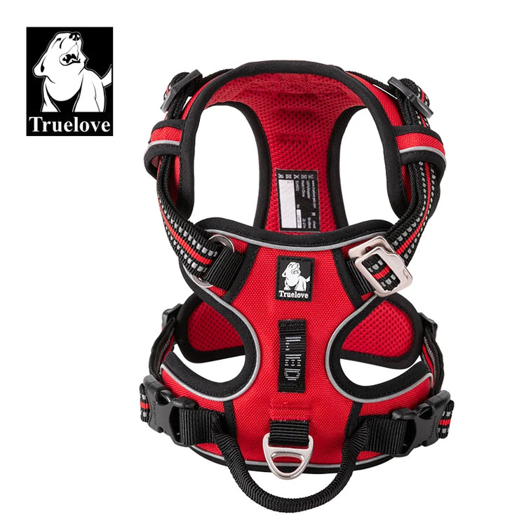 Truelove Pet Harness – Nylon Webbing with 3M Reflection & Adjustable Aluminum Alloy TLH56512