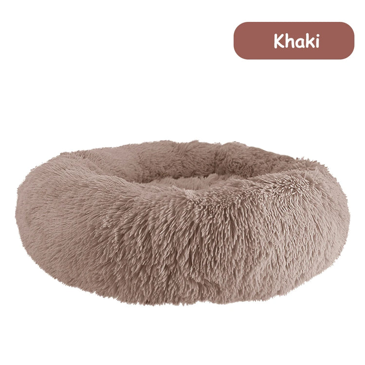 Donut Dog Bed – Plush Calming Pet Bed for Dogs & Cats