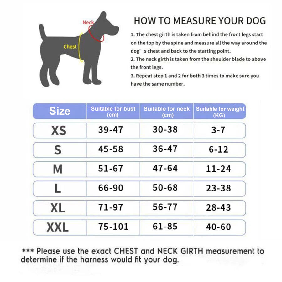Personalized No-Pull Dog Harness – Reflective, Breathable Vest for Small to Large Dogs