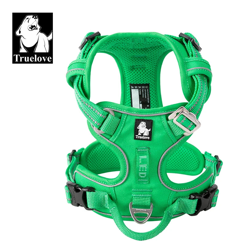 Truelove Pet Harness – Nylon Webbing with 3M Reflection & Adjustable Aluminum Alloy TLH56512