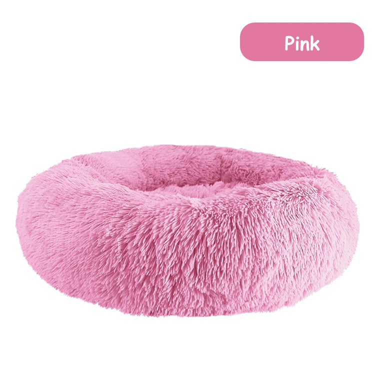 Donut Dog Bed – Plush Calming Pet Bed for Dogs & Cats