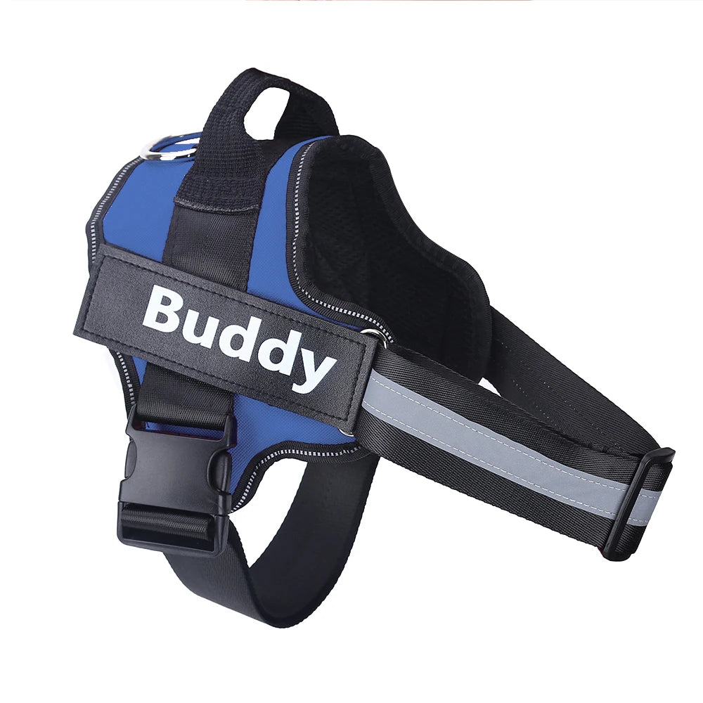 Personalized No-Pull Dog Harness – Reflective, Breathable Vest for Small to Large Dogs