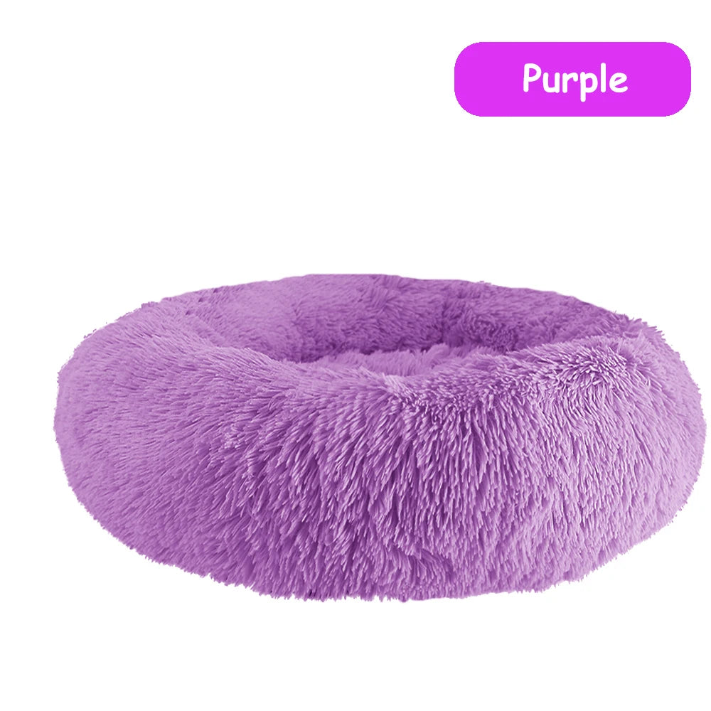 Donut Dog Bed – Plush Calming Pet Bed for Dogs & Cats