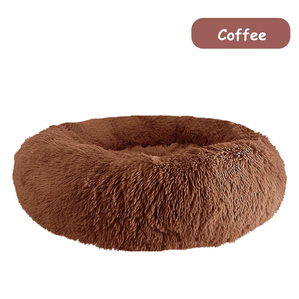 Donut Dog Bed – Plush Calming Pet Bed for Dogs & Cats