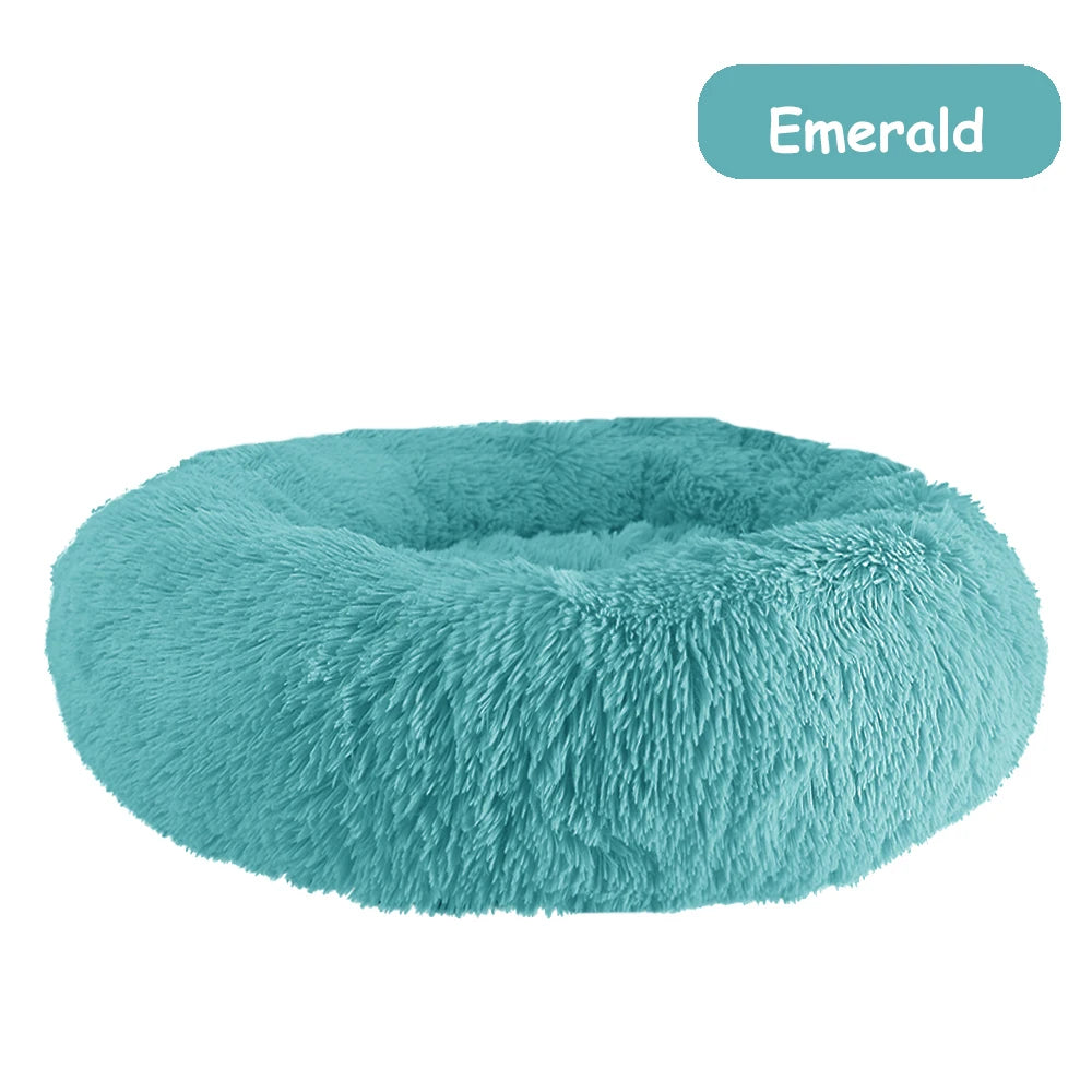 Donut Dog Bed – Plush Calming Pet Bed for Dogs & Cats