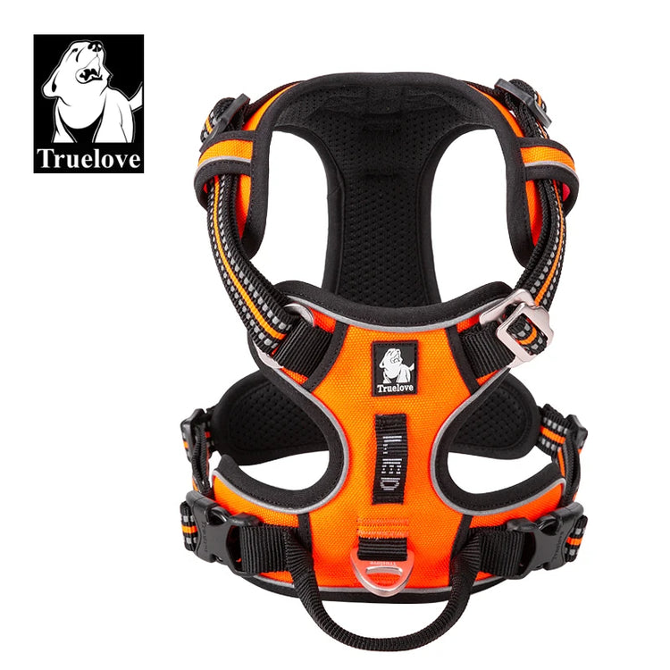 Truelove Pet Harness – Nylon Webbing with 3M Reflection & Adjustable Aluminum Alloy TLH56512