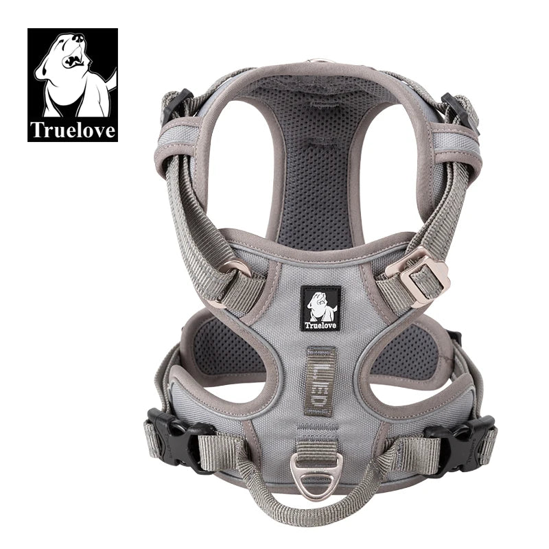 Truelove Pet Harness – Nylon Webbing with 3M Reflection & Adjustable Aluminum Alloy TLH56512