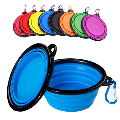 Collapsible Silicone Pet Bowl – Lightweight, Portable, and Travel-Ready Feeding & Water Dish