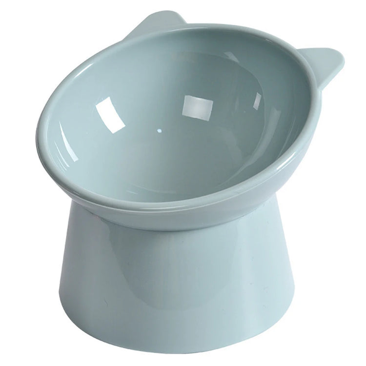 Tilted Elevated Cat Food Bowl – Ergonomic, Anti-Vomiting, Non-Slip Design for Comfortable Mealtime