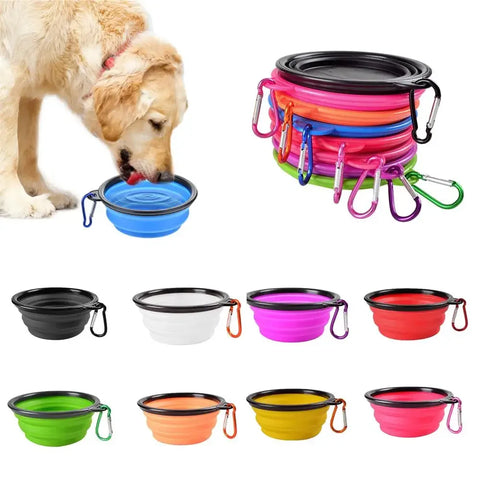 Collapsible Silicone Pet Bowl – Lightweight, Portable, and Travel-Ready Feeding & Water Dish