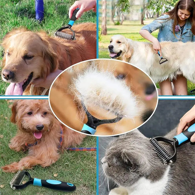 Professional Pet Grooming Brush & Hair Remover – For Dogs, Cats & Small Animals