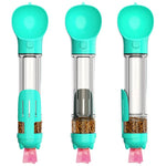 4-in-1 Portable Pet Water Bottle – 300ml/500ml with Food Container & Dog Whistle