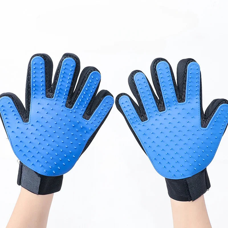 Pet Grooming Glove – Self-Cleaning Brush for Cats & Dogs