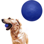 SuperChewy Tough Dog Ball Toy – Strong Natural Rubber Fetch & Chew Toy for Large Dogs