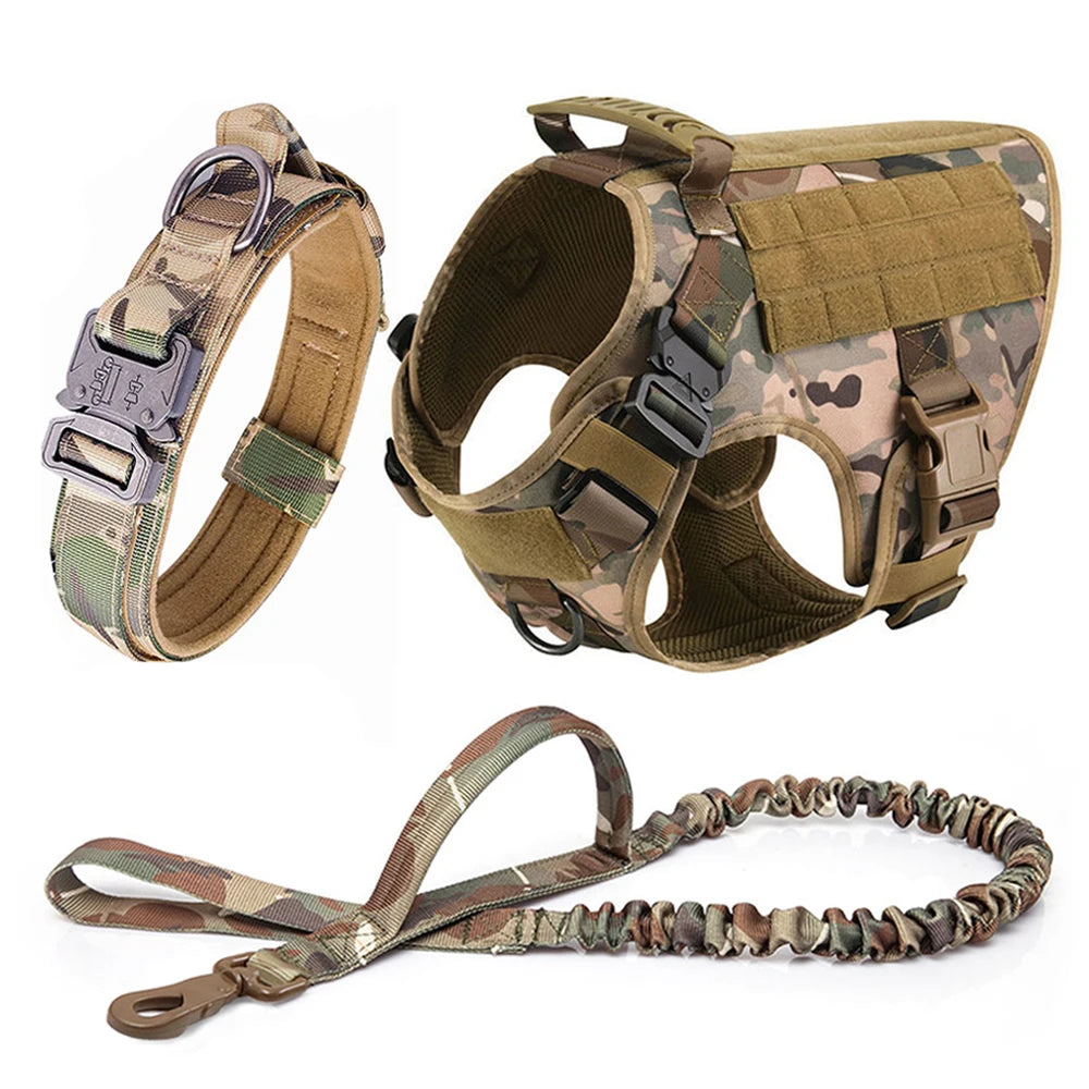 Large Dog Harness & Leash Set – Training & Walking Vest with Collar