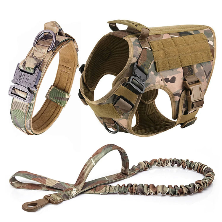 Large Dog Harness & Leash Set – Training & Walking Vest with Collar