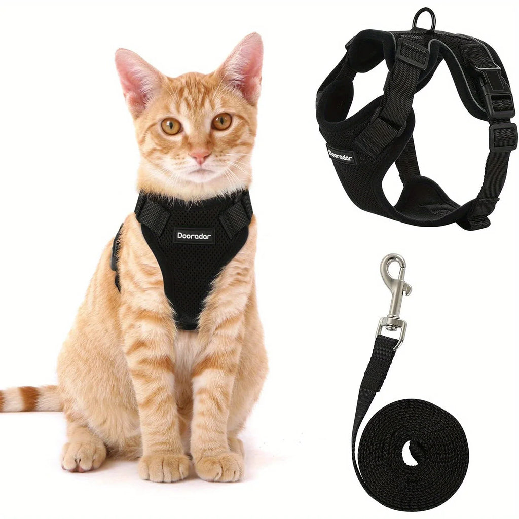 Adjustable Non-Slip Cat Leash with Vest – Safe, Comfortable Outdoor Adventures