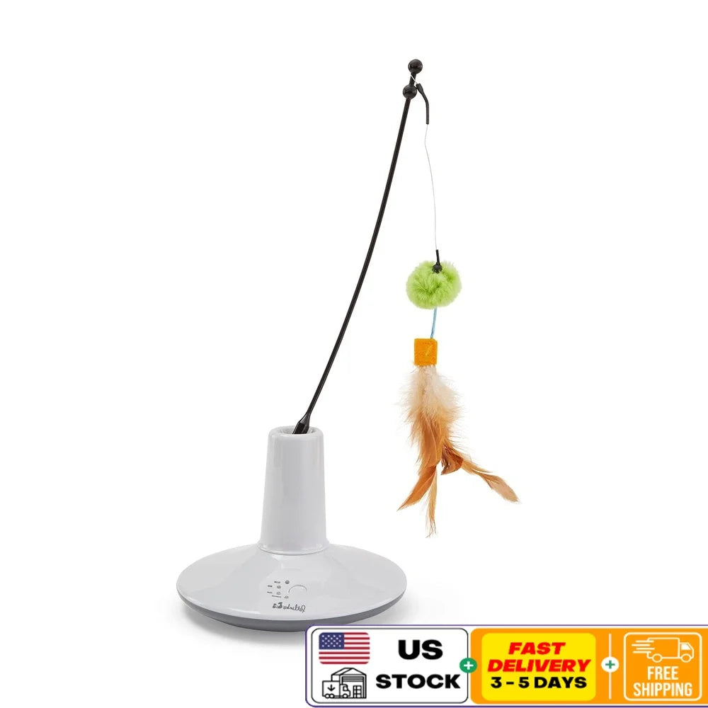 Electronic Motion Cat Toy – Interactive Chasing Plush Feathers for Active Play