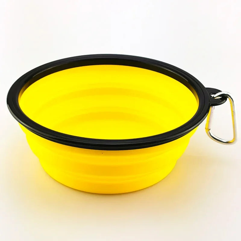 Collapsible Silicone Pet Bowl – Lightweight, Portable, and Travel-Ready Feeding & Water Dish