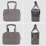 Removable Women’s Pet Carrying Handbag – Dark Gray Carrier for Small Dogs & Cats