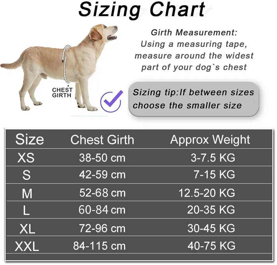 No-Pull Reflective Dog Harness – Adjustable Vest with Custom ID Patch