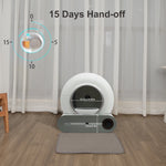 DOEL 65L Automatic Self-Cleaning Cat Litter Box – Smart WiFi-Controlled Cat Toilet with Trash Bag & Litter Mat