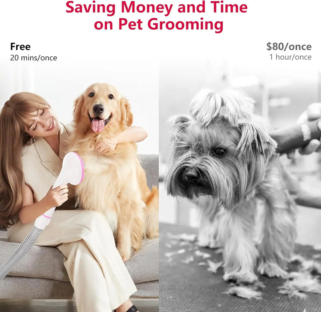 Pet Grooming Vacuum – Dog Hair Groomer & Multi-Functional Pet Grooming Kit