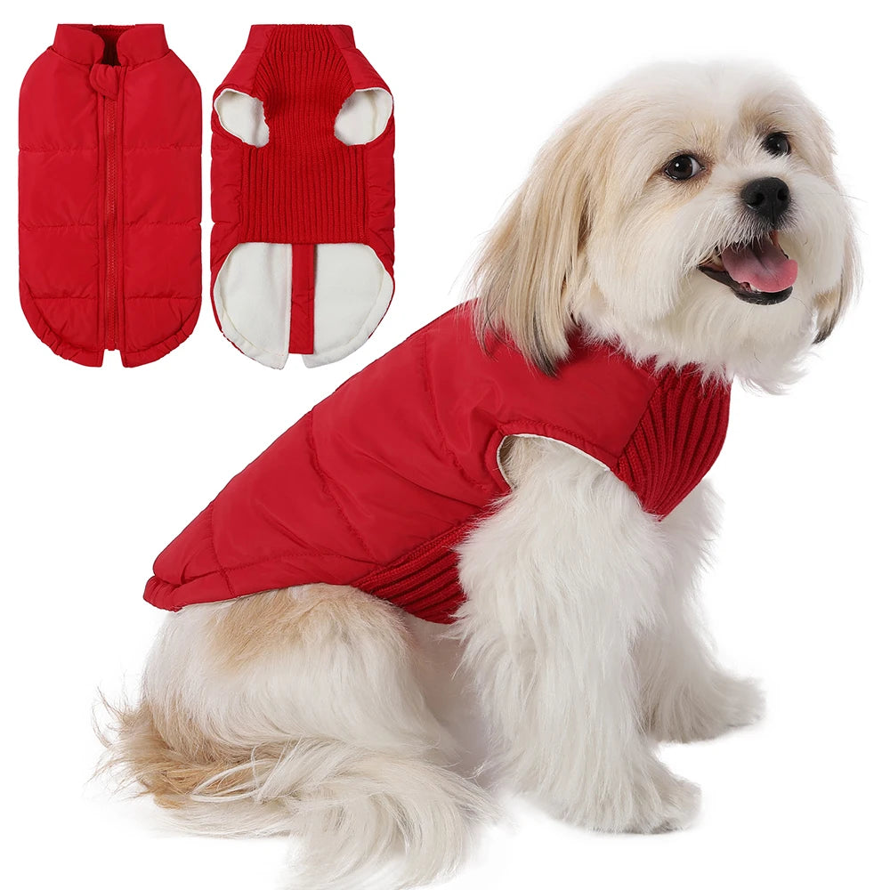 Pet Knitted Leisure Dog Clothes – Autumn/Winter Warm Vest Jacket for Small & Medium Dogs