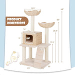 48" Cattail Cat Tree – Play, Rest & Scratch in Style