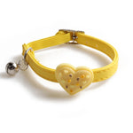 Cute Elastic Safety Cat Collar with Bell – Kawaii Heart & Donut Charms
