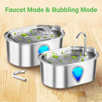 3.5L Automatic Stainless Steel Pet Water Fountain – Fresh, Flowing Water for Cats & Dogs