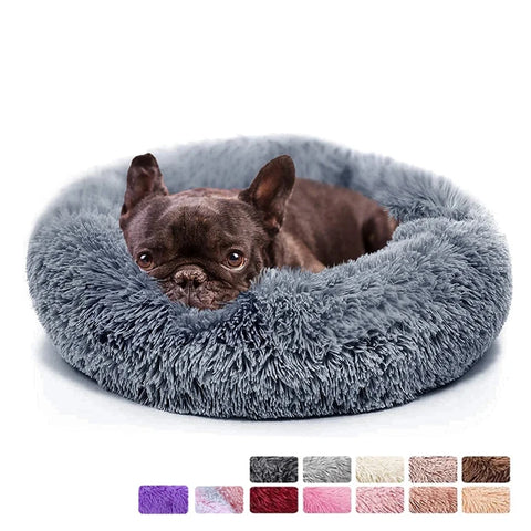 Donut Dog Bed – Plush Calming Pet Bed for Dogs & Cats