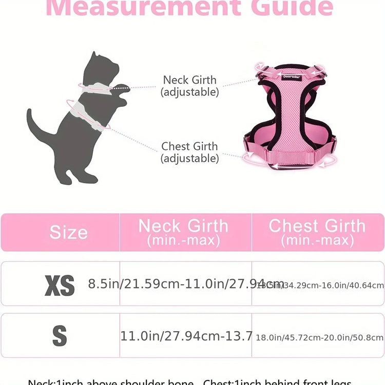 Adjustable Non-Slip Cat Leash with Vest – Safe, Comfortable Outdoor Adventures