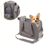 Removable Women’s Pet Carrying Handbag – Dark Gray Carrier for Small Dogs & Cats